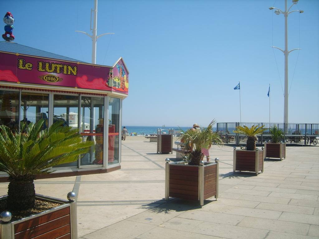 Canet Plage Appartement Vue Laterale Mer, 1 Chambre , Wifi, Climatisation, Parking Securise Couvert Canet-en-Roussillon Exterior foto
